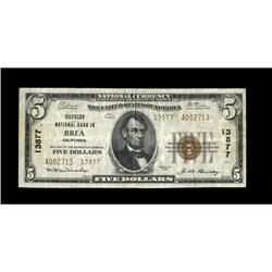 Brea, CA - $5 1929 Ty. 2 Oilfields NB Ch. # 13877While