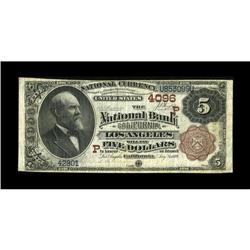Los Angeles, CA - $5 1882 Brown Back Fr. 471 The NB of
