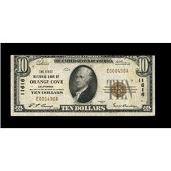 Orange Cove, CA - $10 1929 Ty. 1 The First NB Ch. # 116