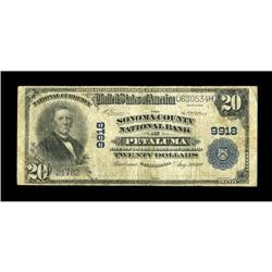 Petaluma, CA - $20 1902 Plain Back Fr. 653 The Sonoma C