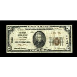 Pueblo, CO - $20 1929 Ty. 1 The Western NB Ch. # 2546Th