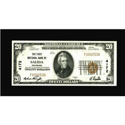 Salida, CO - $20 1929 Ty. 1 The First NB Ch. # 4172A se