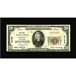 Salida, CO - $10 1929 Ty. 1 The First NB Ch. # 4172This