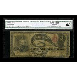Bridgeport, CT - $2 Original Fr. 387 The First NB Ch. #