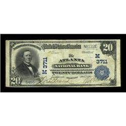 Atlanta, IL - $20 1902 Plain Back Fr. 652 The Atlanta N