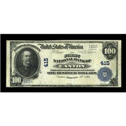 Canton, IL - $100 1902 Date Back Fr. 689 The First NB C
