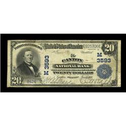 Canton, IL - $20 1902 Plain Back Fr. 652 The Canton NB