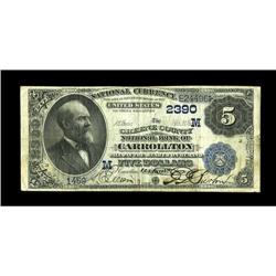 Carrollton, IL - $5 1882 Date Back Fr. 537 The Greene C
