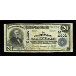 Centralia, IL - $20 1902 Plain Back Fr. 659 The Central