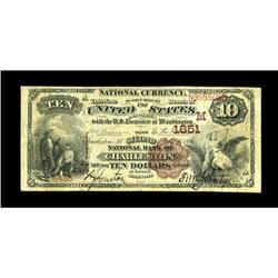 Charleston, IL - $10 1882 Brown Back Fr. 485 The Second