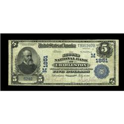 Charleston, IL - $5 1902 Plain Back Fr. 602 The Second