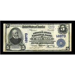 Chicago, IL - $5 1902 Plain Back Fr. 609 The Lawrence A