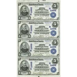 Cicero, IL - $5-$5-$5-$5 1902 Plain Back Fr. 607 The Fi