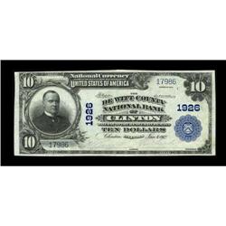Clinton, IL - $10 1902 Plain Back Fr. 628 The DeWitt Co