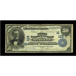 Danville, IL - $50 1902 Date Back Fr. 667 The First NB