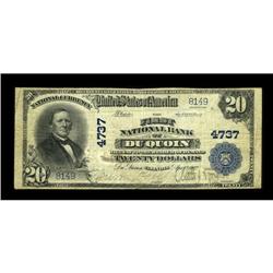 DuQuoin, IL - $20 1902 Plain Back Fr. 654 The First NB