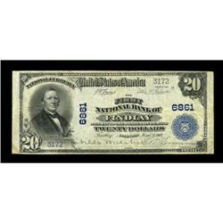 Findlay, IL - $20 1902 Plain Back Fr. 650 The First NB