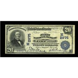 Freeport, IL - $20 1902 Plain Back Fr. 650 The First NB