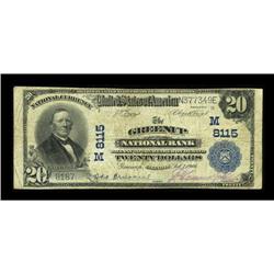 Greenup, IL - $20 1902 Plain Back Fr. 651 The Greenup N