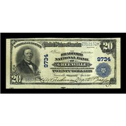 Greenville, IL - $20 1902 Plain Back Fr. 653 The Bradfo