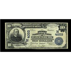 Harrisburg, IL - $10 1902 Plain Back Fr. 626 The First