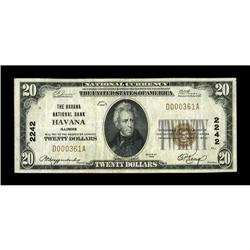Havana, IL - $20 1929 Ty. 1 The Havana NB Ch. # 2242Thi