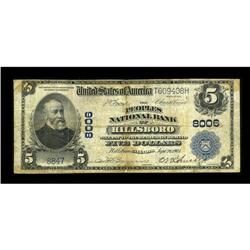 Hillsboro, IL - $5 1902 Plain Back Fr. 599 The Peoples