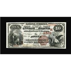 Joliet, IL - $10 1882 Brown Back Fr. 484 The Joliet NB