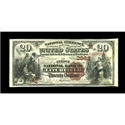 Litchfield, IL - $20 1882 Brown Back Fr. 497 The First