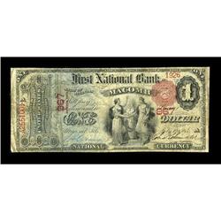Macomb, IL - $1 1875 Fr. 383 The First NB Ch. # 967Even