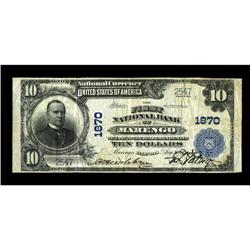 Marengo, IL - $10 1902 Plain Back Fr. 628 The First NB