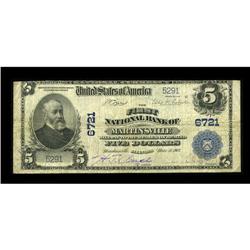 Martinsville, IL - $5 1902 Plain Back Fr. 598 The First