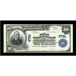 Martinsville, IL - $10 1902 Plain Back Fr. 624 The Firs