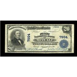 Metcalf, IL - $20 1902 Plain Back Fr. 651 The First NB