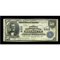 Monmouth, IL - $50 1902 Date Back Fr. 670 The Peoples N