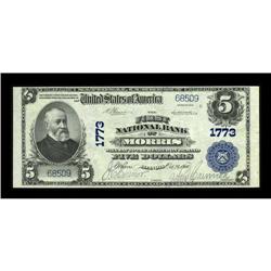 Morris, IL - $5 1902 Plain Back Fr. 601 The First NB Ch