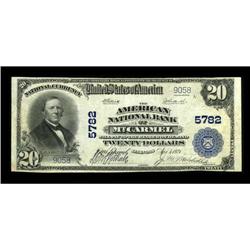 Mount Carmel, IL - $20 1902 Plain Back Fr. 659 The Amer