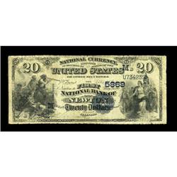 Newton, IL - $20 1882 Value Back Fr. 581 The First NB C