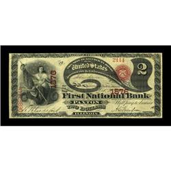 Paxton, IL - $2 Original Fr. 389 The First NB Ch. # 187