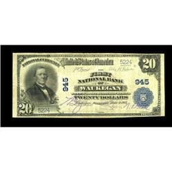 Waukegan, IL - $20 1902 Plain Back Fr. 650 The First NB