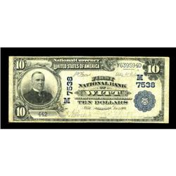 Witt, IL - $10 1902 Plain Back Fr. 624 First NB Ch. # (