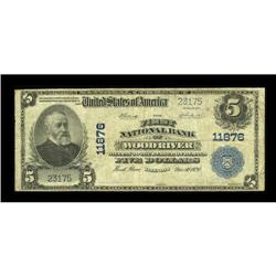 Wood River, IL - $5 1902 Plain Back Fr. 607 The First N