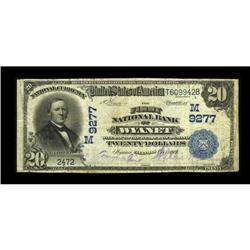 Wyanet, IL - $20 1902 Plain Back Fr. 652 The First NB C
