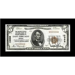 East Chicago, IN - $5 1929 Ty. 1 The United States NB o