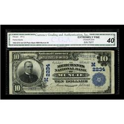 Muncie, IN - $10 1902 Plain Back Fr. 631 The Merchants