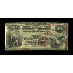 Vincennes, IN - $10 1882 Brown Back Fr. 485 The Second