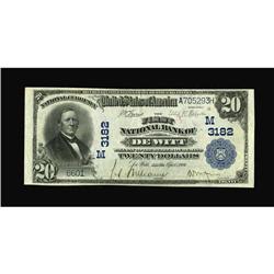De Witt, IA - $20 1902 Plain Back Fr. 650 The First NB