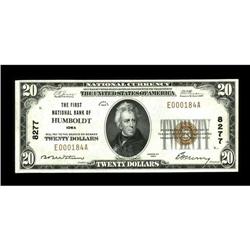 Humboldt, IA - $20 1929 Ty. 1 The First NB Ch. # 8277A