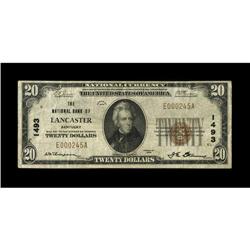 Lancaster, KY - $20 1929 Ty. 1 The NB of Lancaster Ch.