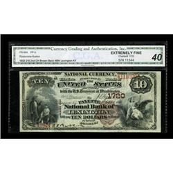 Lexington, KY - $10 1882 Brown Back Fr. 484 The Fayette